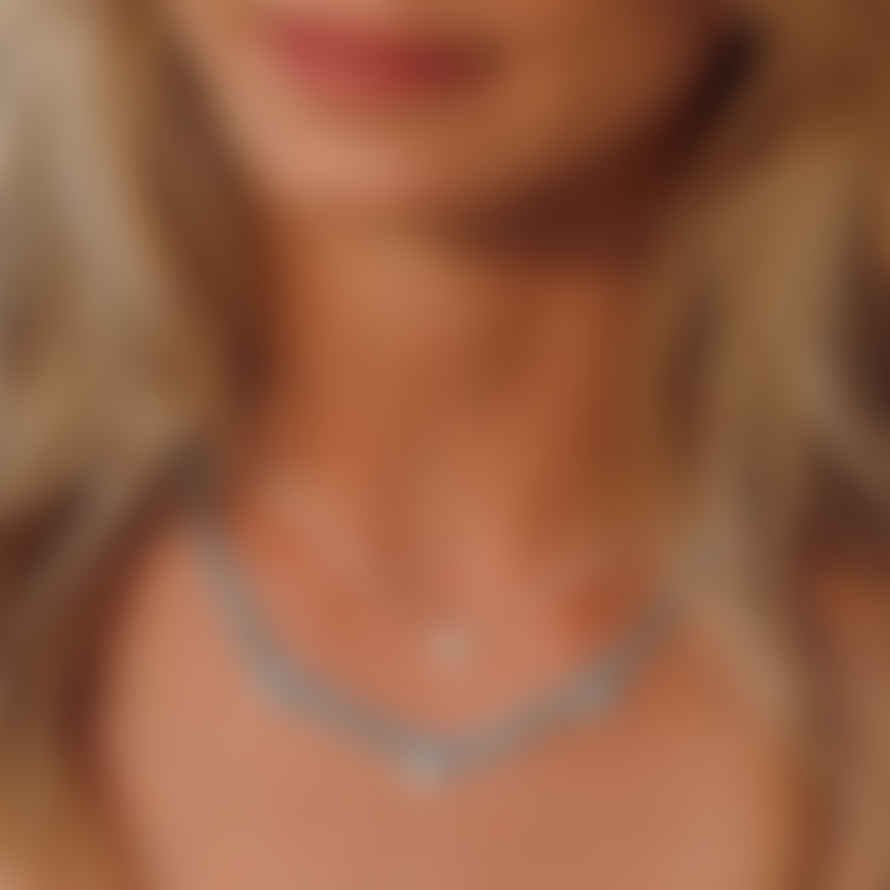 Rachel Entwistle Mini Rays Of Light Necklace Turquoise Silver