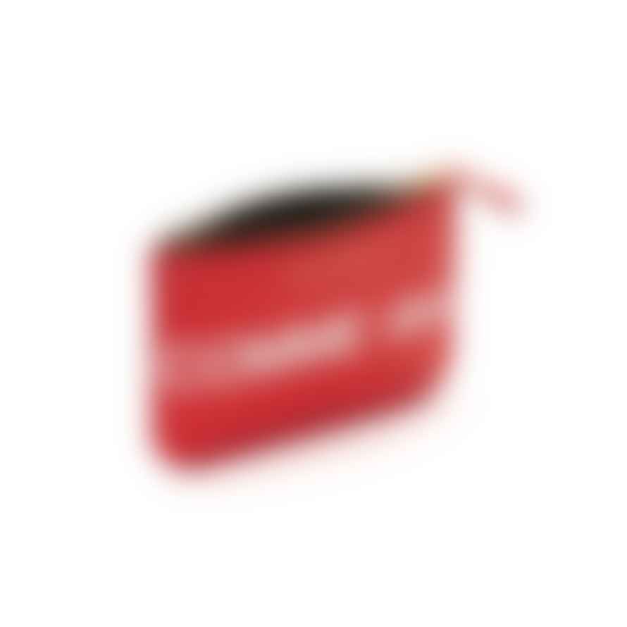 Comme Des Garcons Red Wallet with Front and Reverse Logo