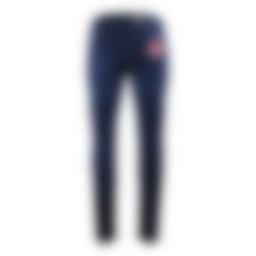 7 For All Mankind  Dark Blue Slimmy Tapered Luxe Performance Plus Jeans