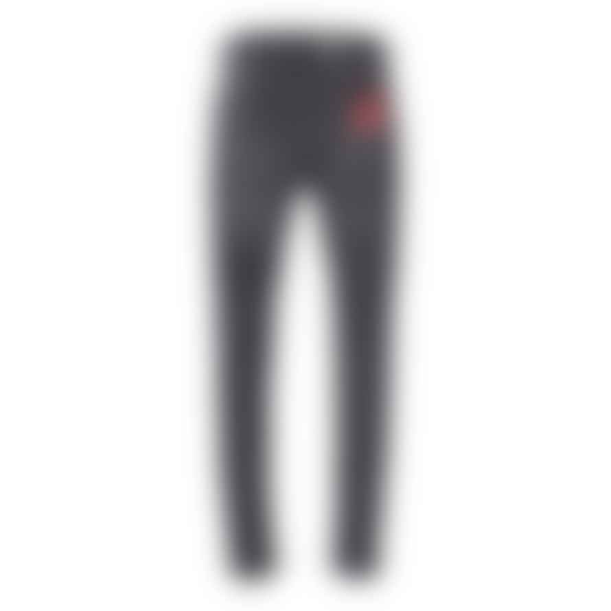 7 For All Mankind  Black Washed Slimmy Tapered Luxe Performance Plus Jeans