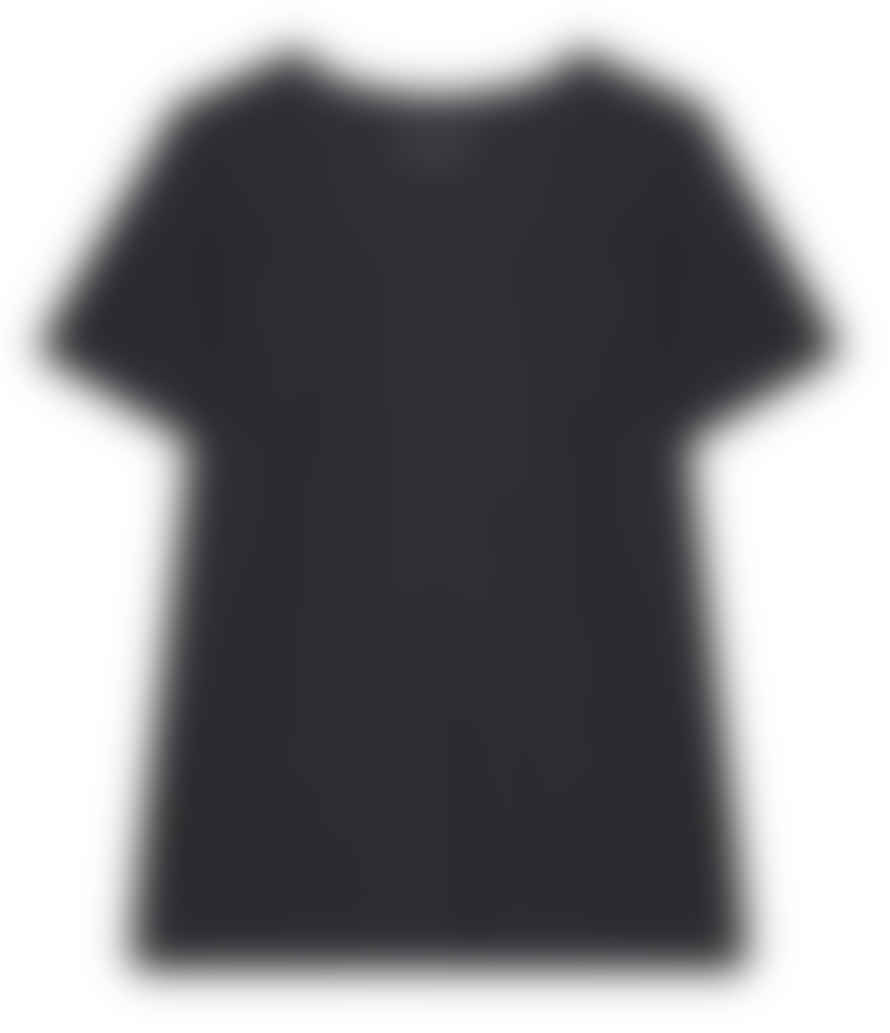 cashmere-fashion-store Majestic Filatures Shirt Lyocell-baumwoll-mix Shirt Rundhalsausschnitt Kurzarm