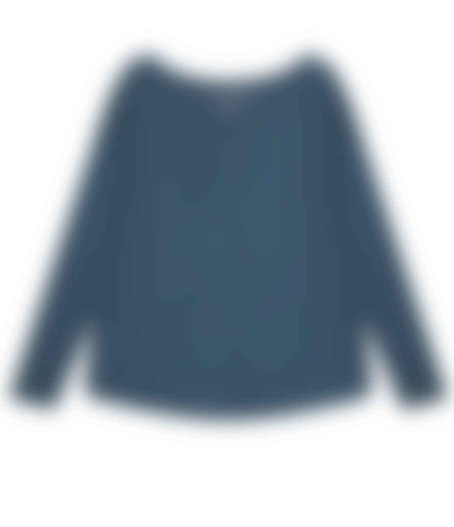 cashmere-fashion-store Majestic Filatures Baumwoll-kaschmir Shirt U-boot Ausschnitt Langarm