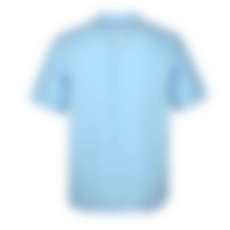 Paul Smith Sky Blue Linen Short Sleeve Casual Fit Shirt