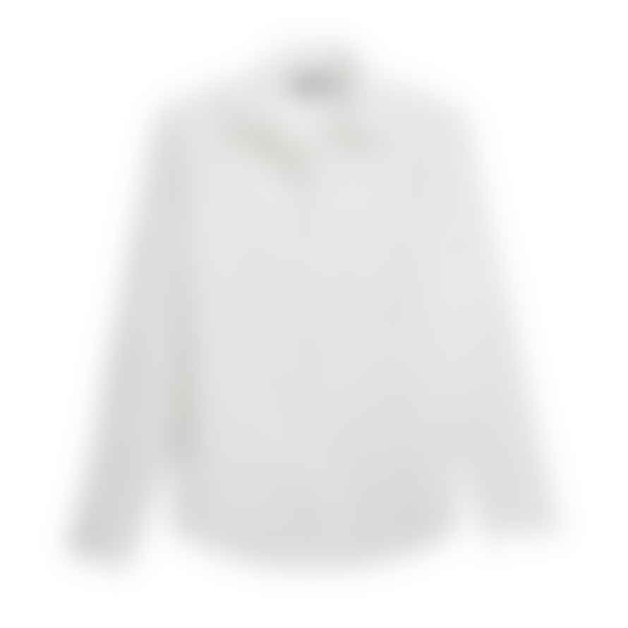 J Lindeberg White Clean Linen Slim Shirt