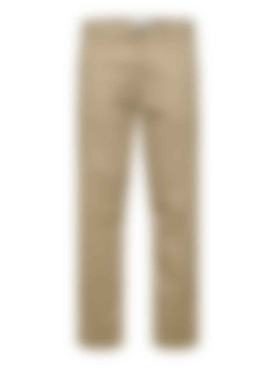 Selected Homme Greige Straight New Miles Flex Chinos