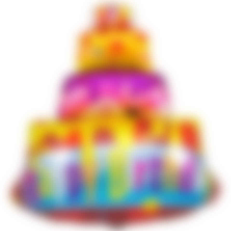 Folat Happy Birthday Cake Foil Balloon - 67x73 Cm