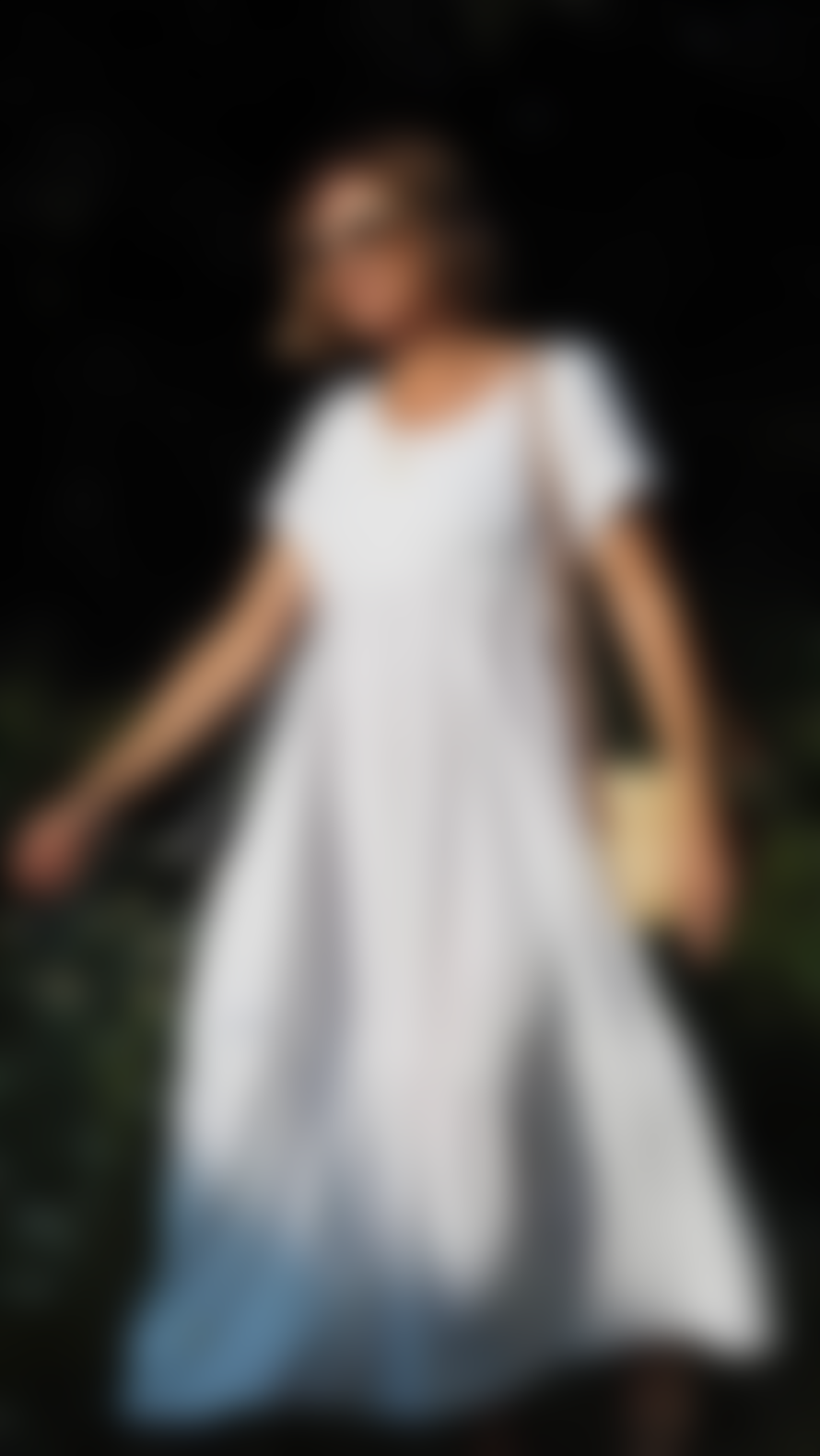 Onesta White Cotton Gauze Dress By X Percy Langley