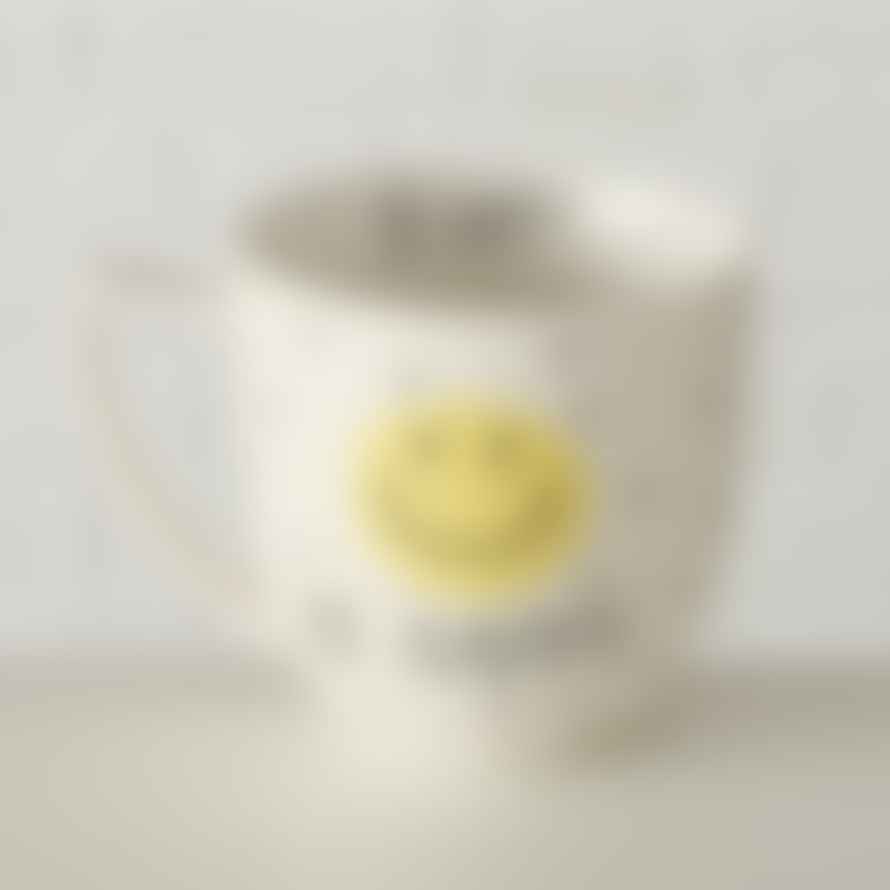 &Quirky Smiley Ceramic Mug : Good Day, Just Smile or Be Happy