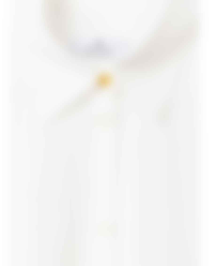 Paul Smith Cream Elasticated Frill Sleeve Shirt