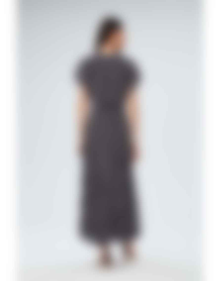 Diane Von Furstenberg Bleuet V Neck Shibori Dot Print Maxi Dress