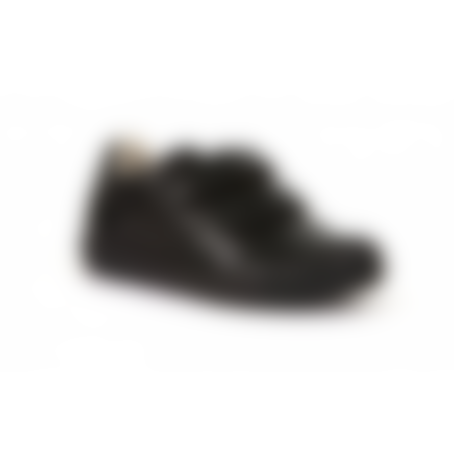 Froddo : Luka Velcro School Shoes - Black Leather