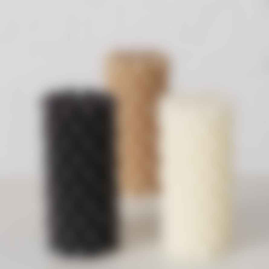 &Quirky Colour Pop Tall Pearls Bubble Candle : Black, Cream or Taupe