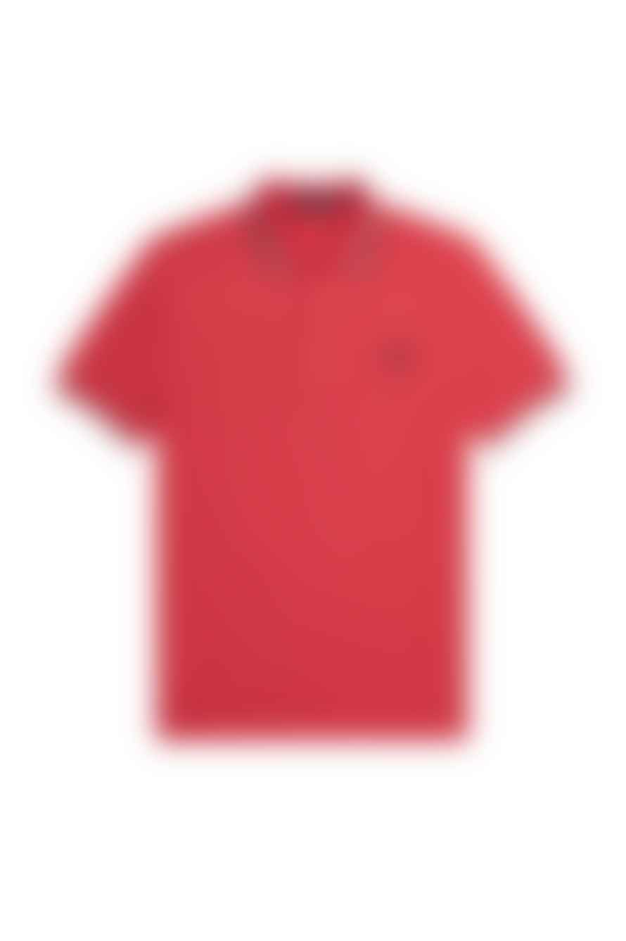 Fred Perry Fred Perry Slim Fit Twin Tipped Polo Washed Red / Snow White / Black