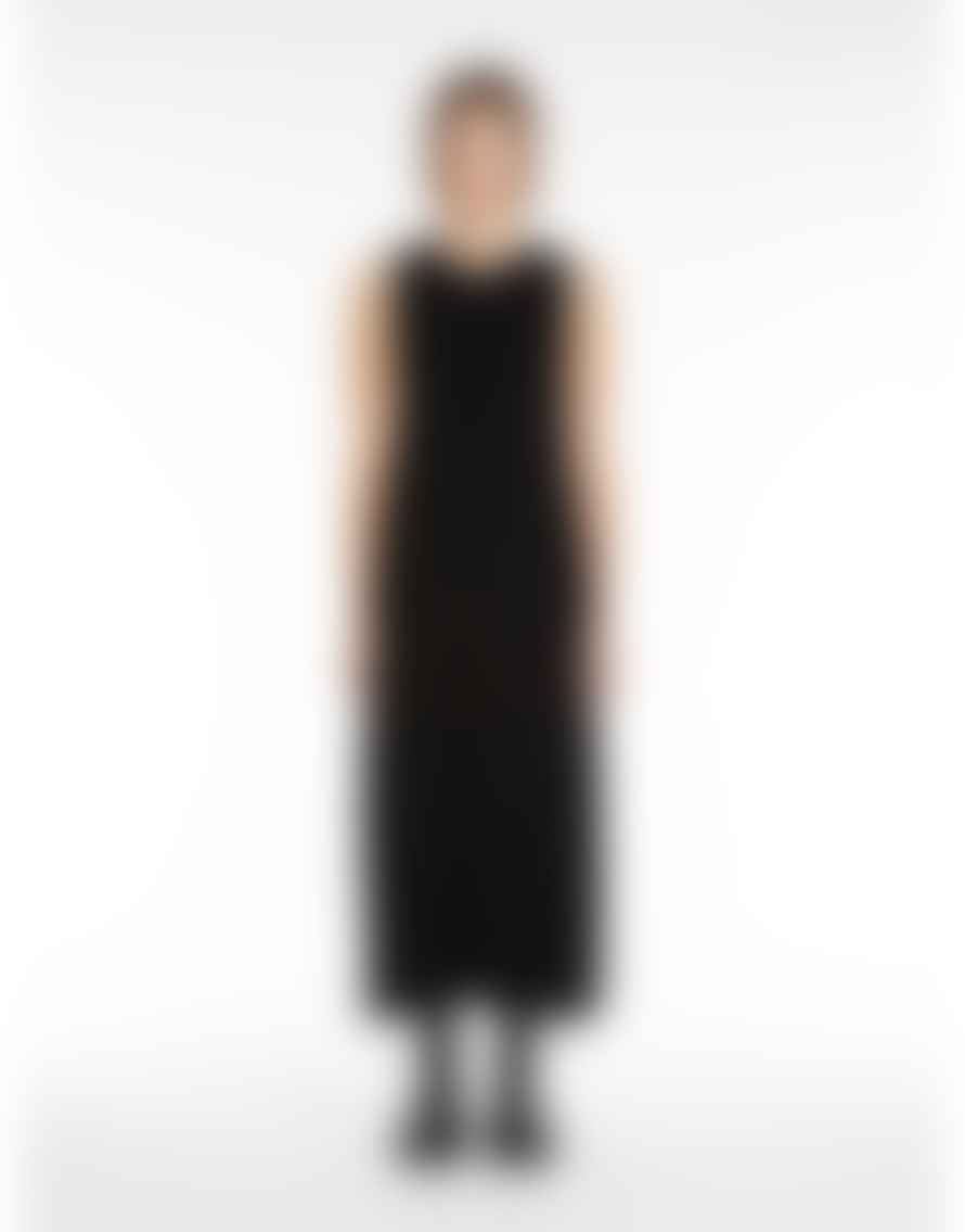 Weekend Max Mara Black Robinia Sleeveless Knitted Midi Dress 