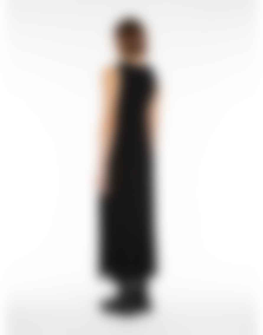 Weekend Max Mara Black Robinia Sleeveless Knitted Midi Dress 
