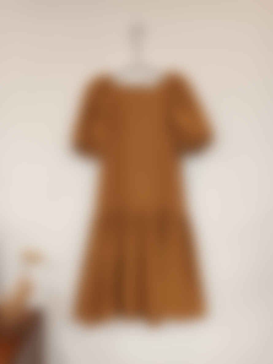 Beaumont Organic Valene Dress In Burnt Ochre Size Xs