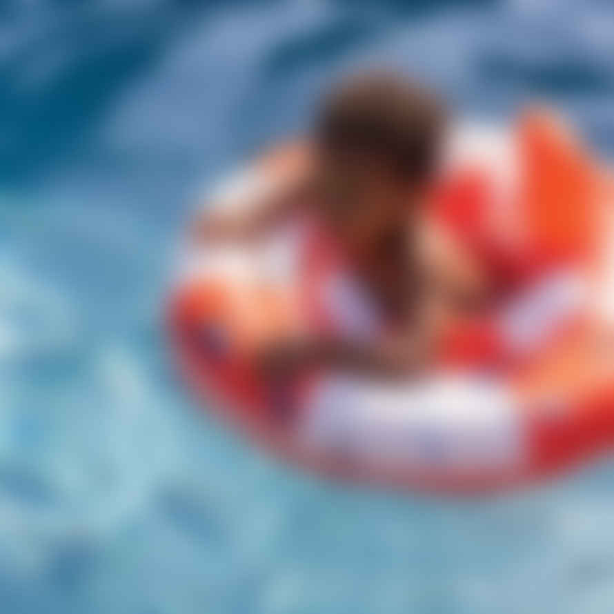 Swim Essentials 0-1y Baby Float - Red & White Whale