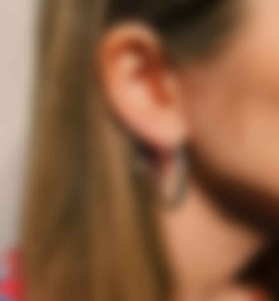 Anna + Nina Classique Hoop Earrings - Silver