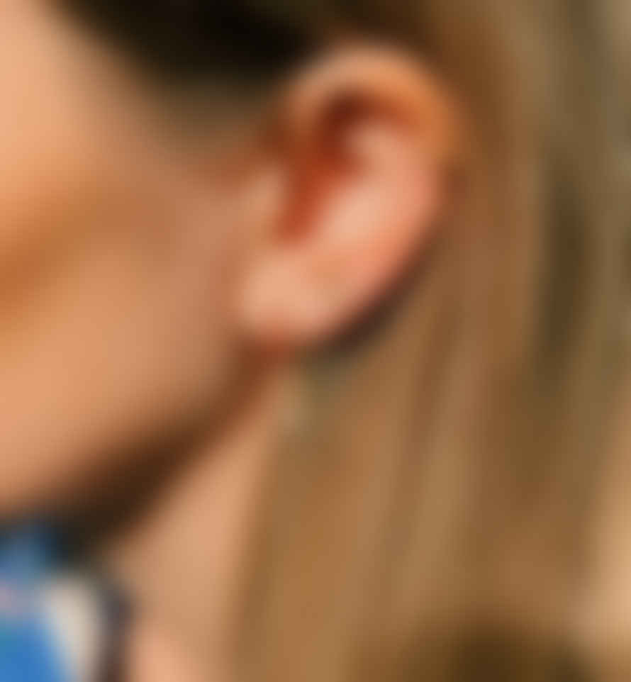 Anna + Nina Single Cupid Stud Earring - Gold