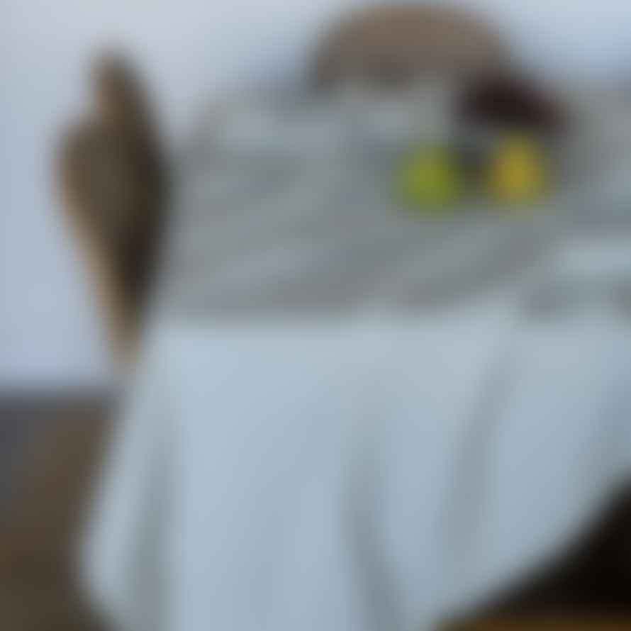 Morgan Wright Sky Grey Bee Linen Tablecloth