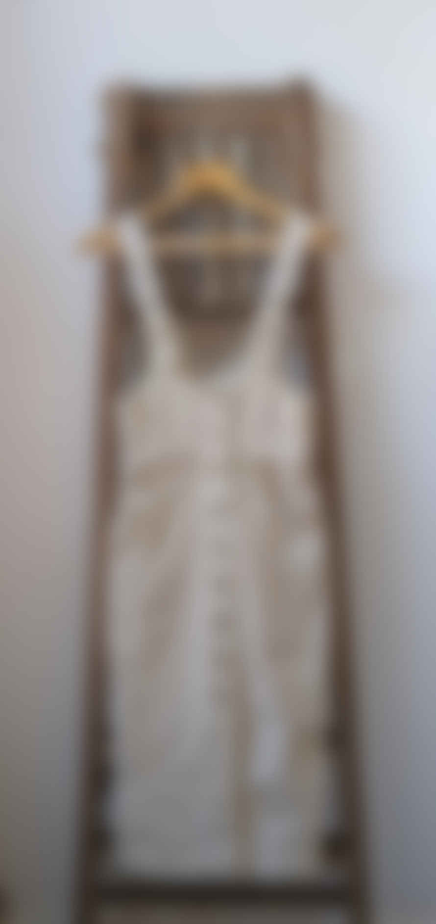 Marant Etoile Filipine Ecru Denim Button Dress