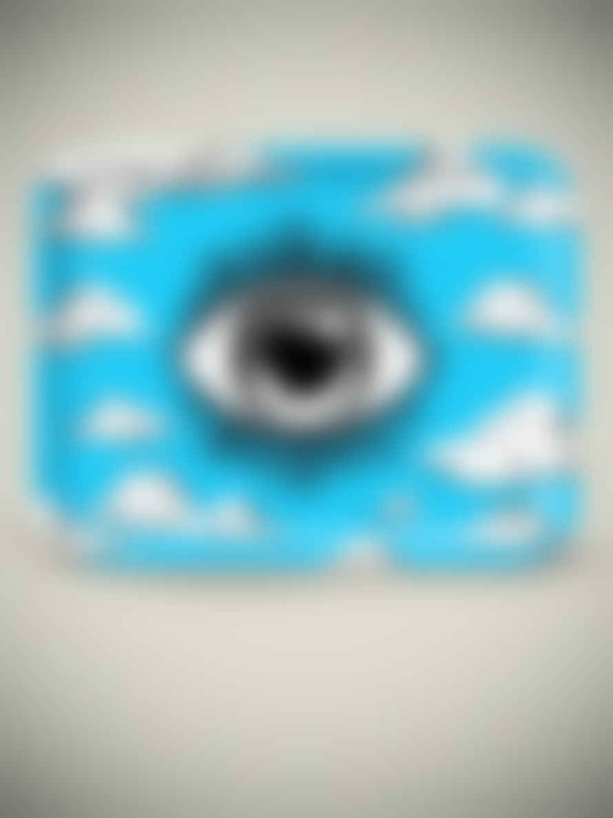 Jamida of Sweeden Bandeja Rectangular 'eye Of The Beholder' Azul - 43x33 Cm