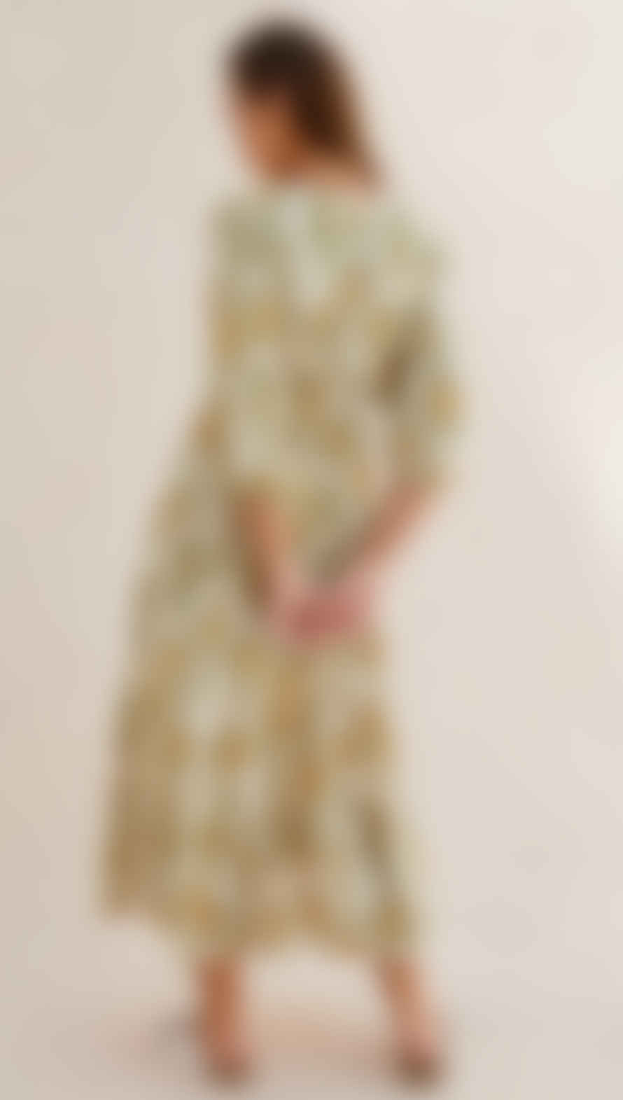 Charli London Fiona Dress In Khaki