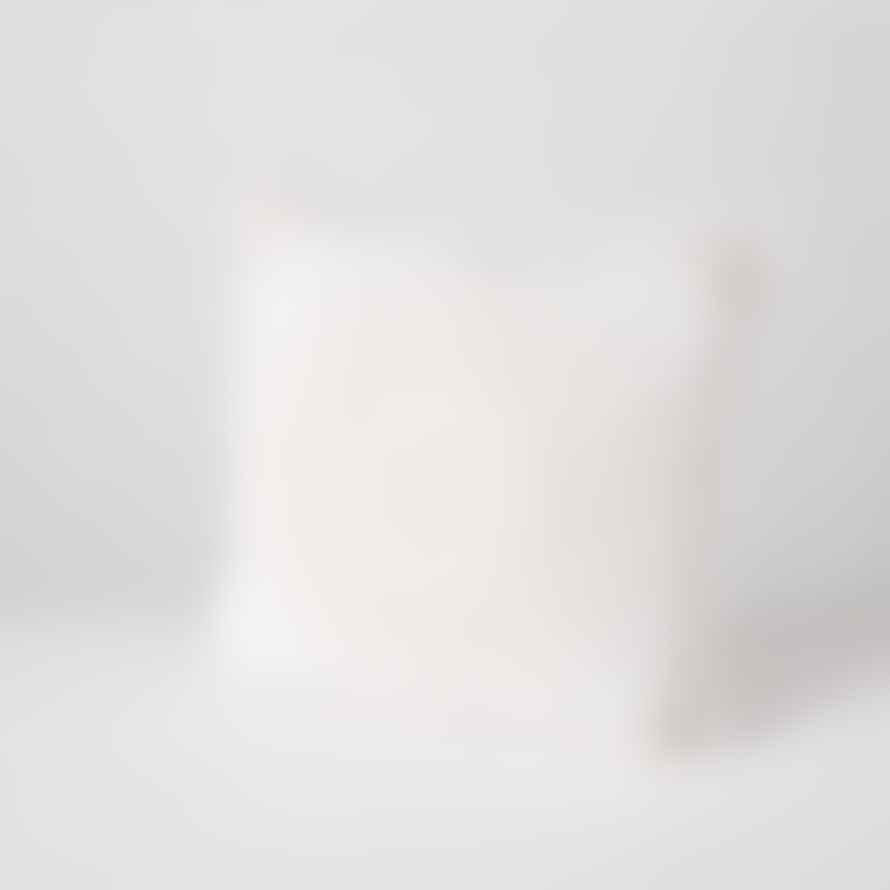 &Quirky Paloma Cushion : Beige or Cream White