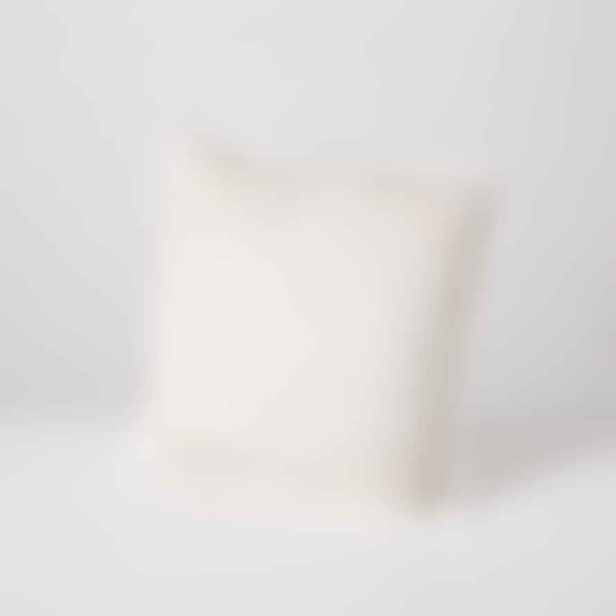 &Quirky Paloma Cushion : Beige or Cream White