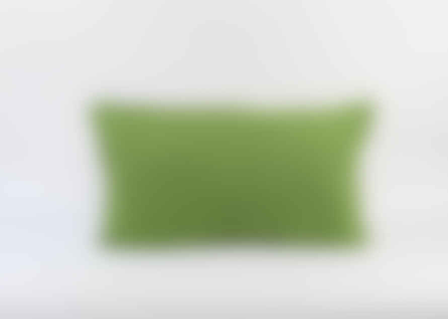 Indigo & Wills Apple light grey fringe Linen cushions