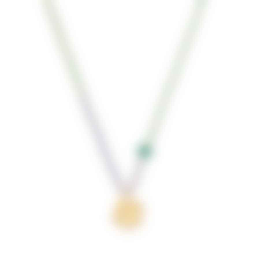 A Beautiful Story Feel Aventurine Gold Coloured Necklace