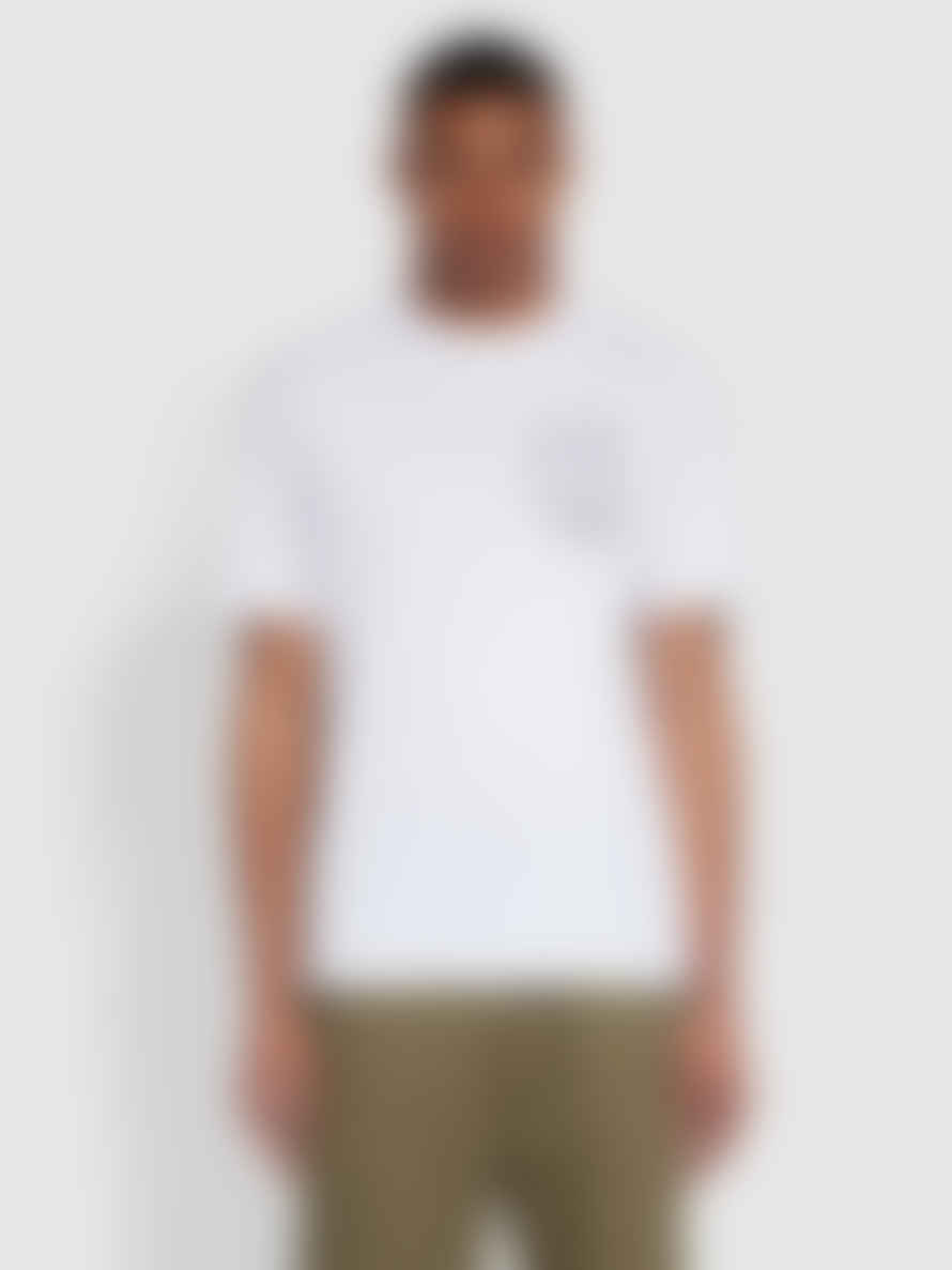 Farah Vinnie Regular Fit Printed T-shirt In White