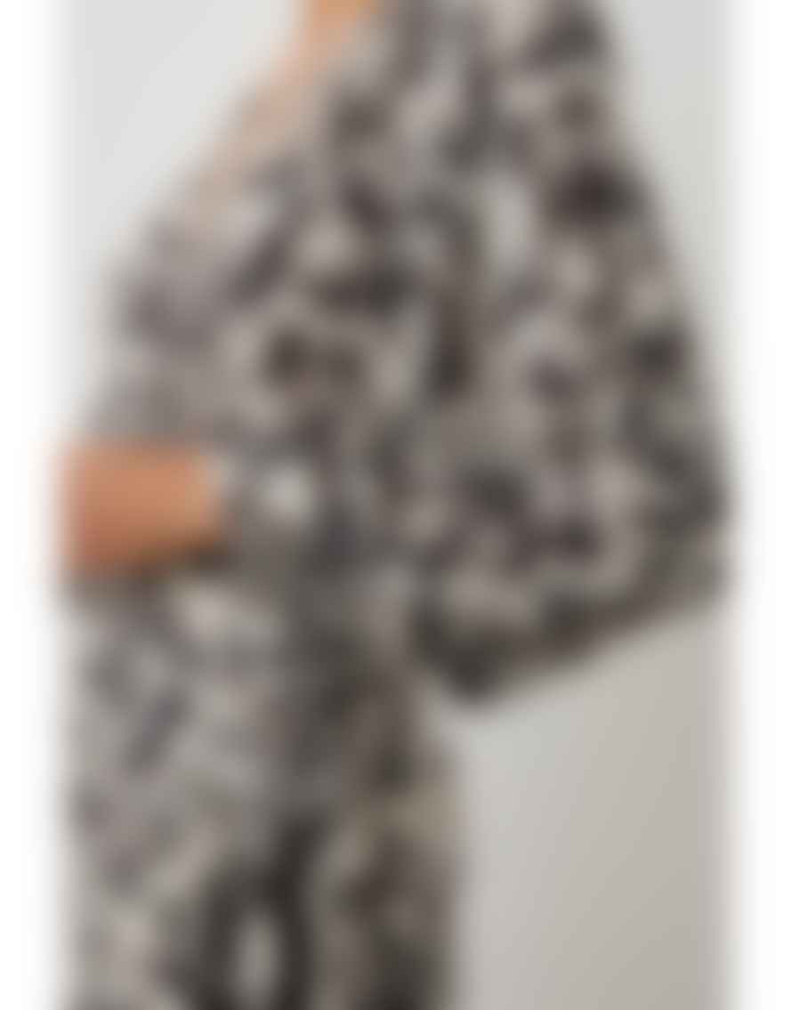 Rails Tyra Blurred Cheetah Tie Wrap Dress Size: L, Col: Multi