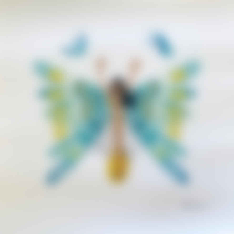 Aloha To Zen 10x10" Butterfly Surfer Framed Print