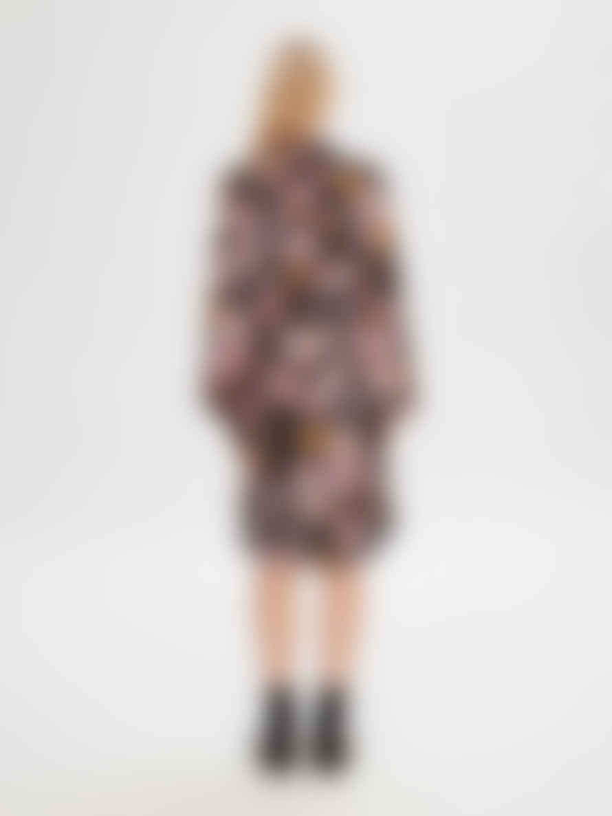 Selected Femme | Printed Long Sleeve Mini Dress | Black/multi