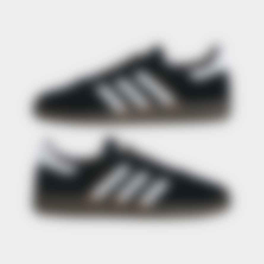 Adidas Core Black Cloud White and Gum Spezial Handball Shoes Unisex