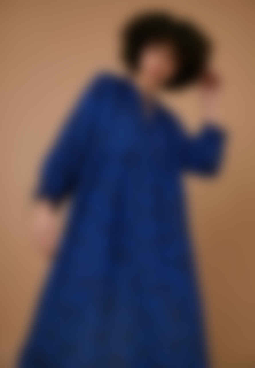 Sideline Blue Print Astrid Dress