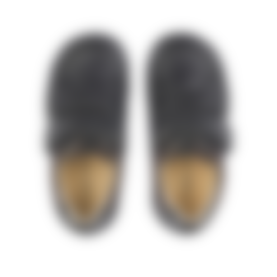 Start-rite Startrite: Zigzag Riptape School Shoes - Black Leather
