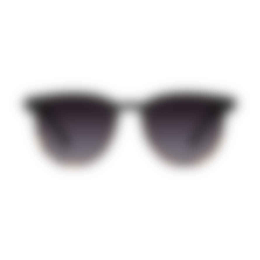 Komono Francis Matte Black Tortoise Sunglasses