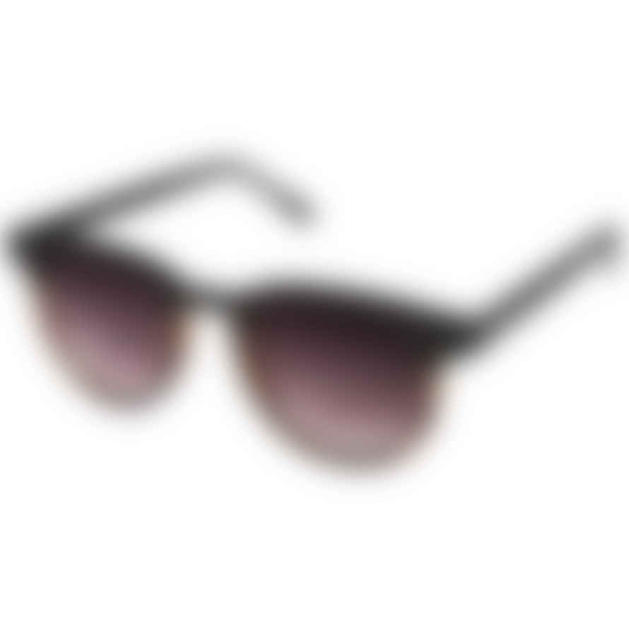 Komono Francis Matte Black Tortoise Sunglasses
