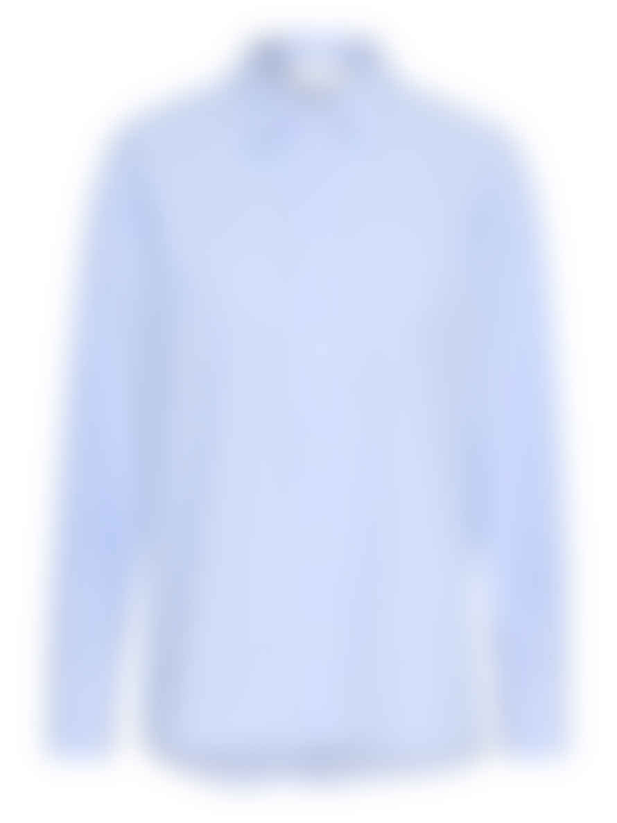 InWear Rimma Light Blue Striped Oversized Shirt