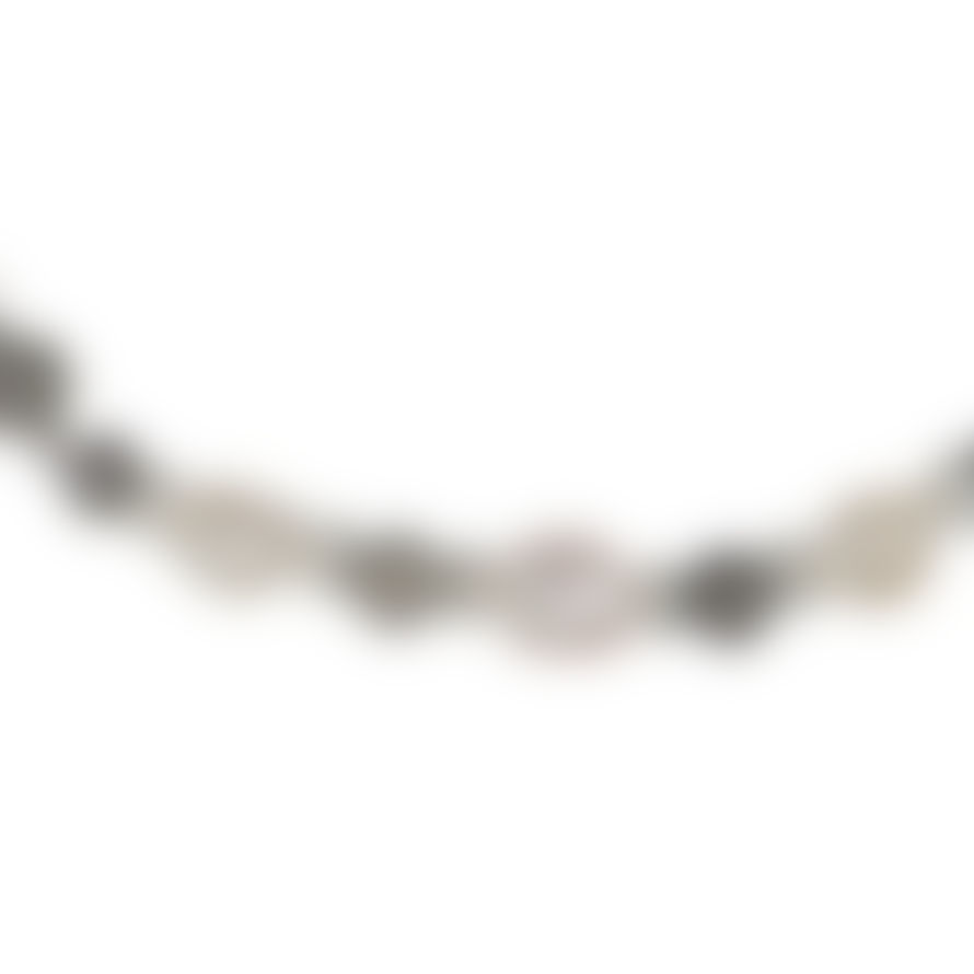 Hot Tomato A LINE OF PEARLS & FACETTED BEADS NECKLACE | GREY, SILVER & PEARL