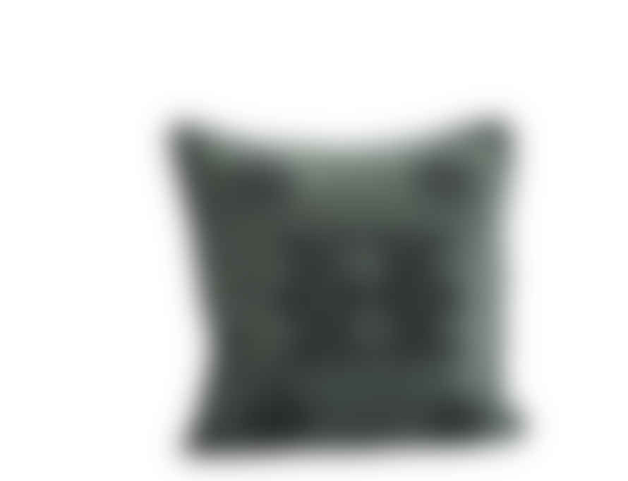 Madam Stoltz 50 x 50cm Emerald Chennille Cushion Cover
