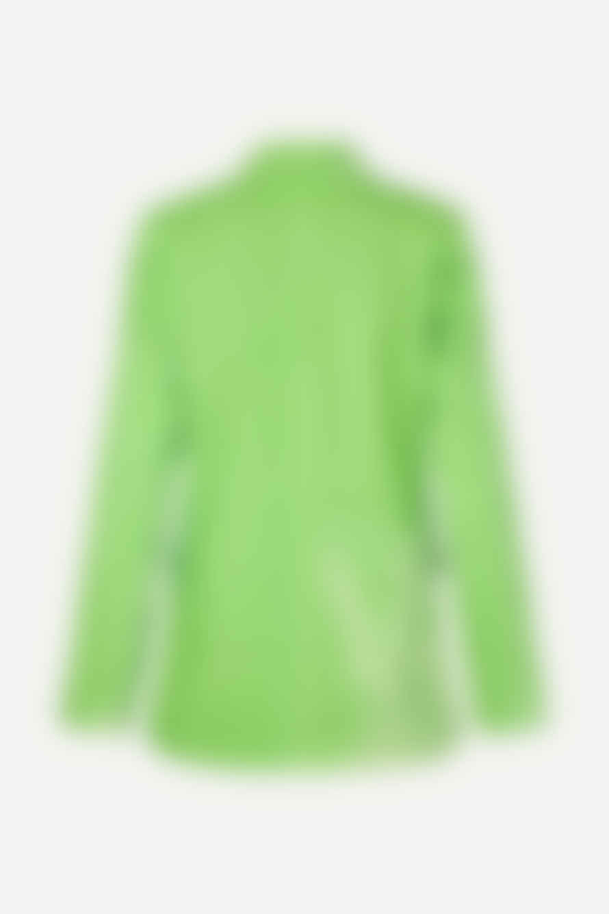 Stine Goya Neon Green Archi Velvet Jacket