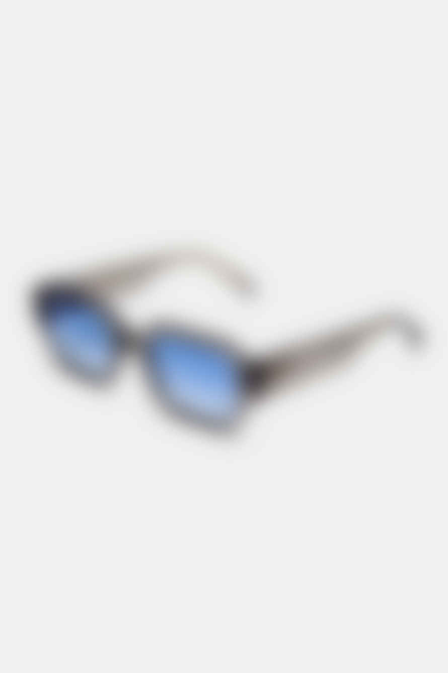 MESSYWEEKEND Grey Crystal Blue Downey Sunglasses