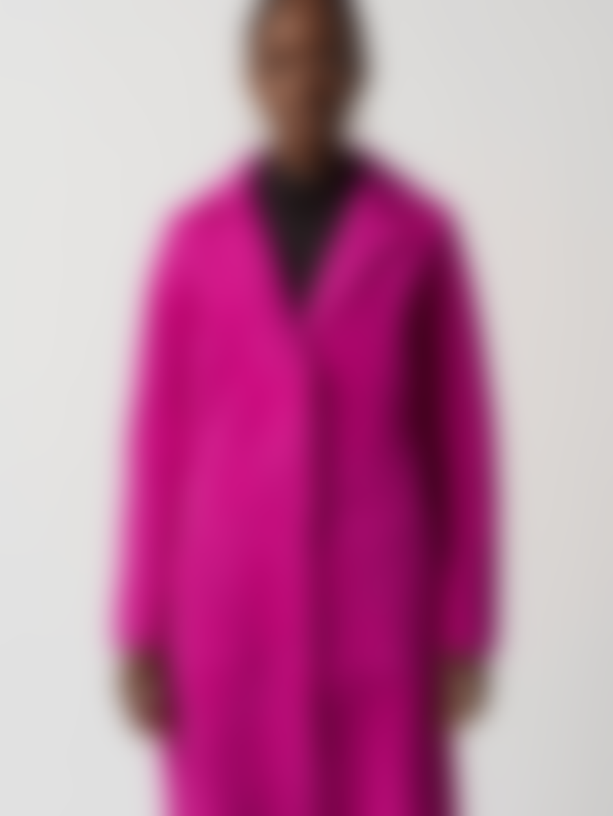 Joseph Ribkoff Notched Collar Coat In Hot Pink 233951