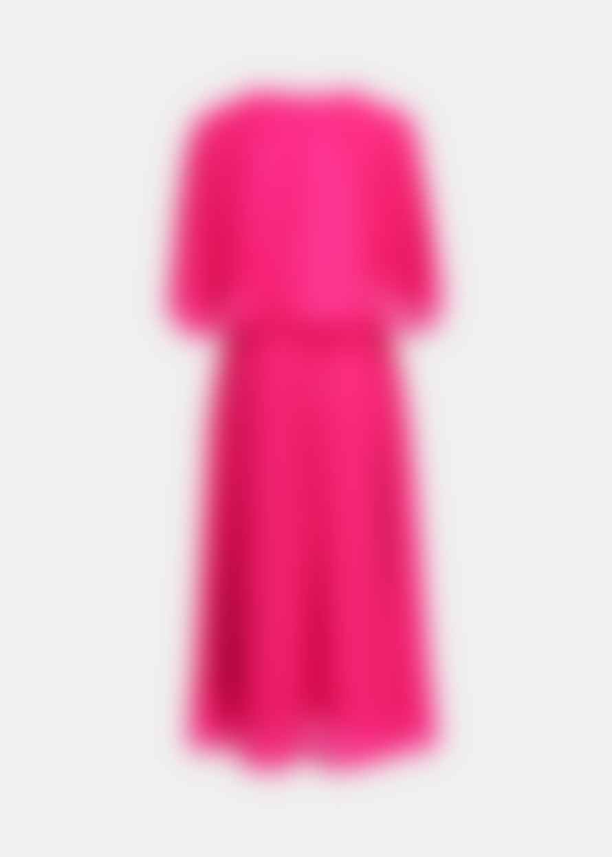 Essentiel Antwerp Pink Dazzers Cape Midi Dress