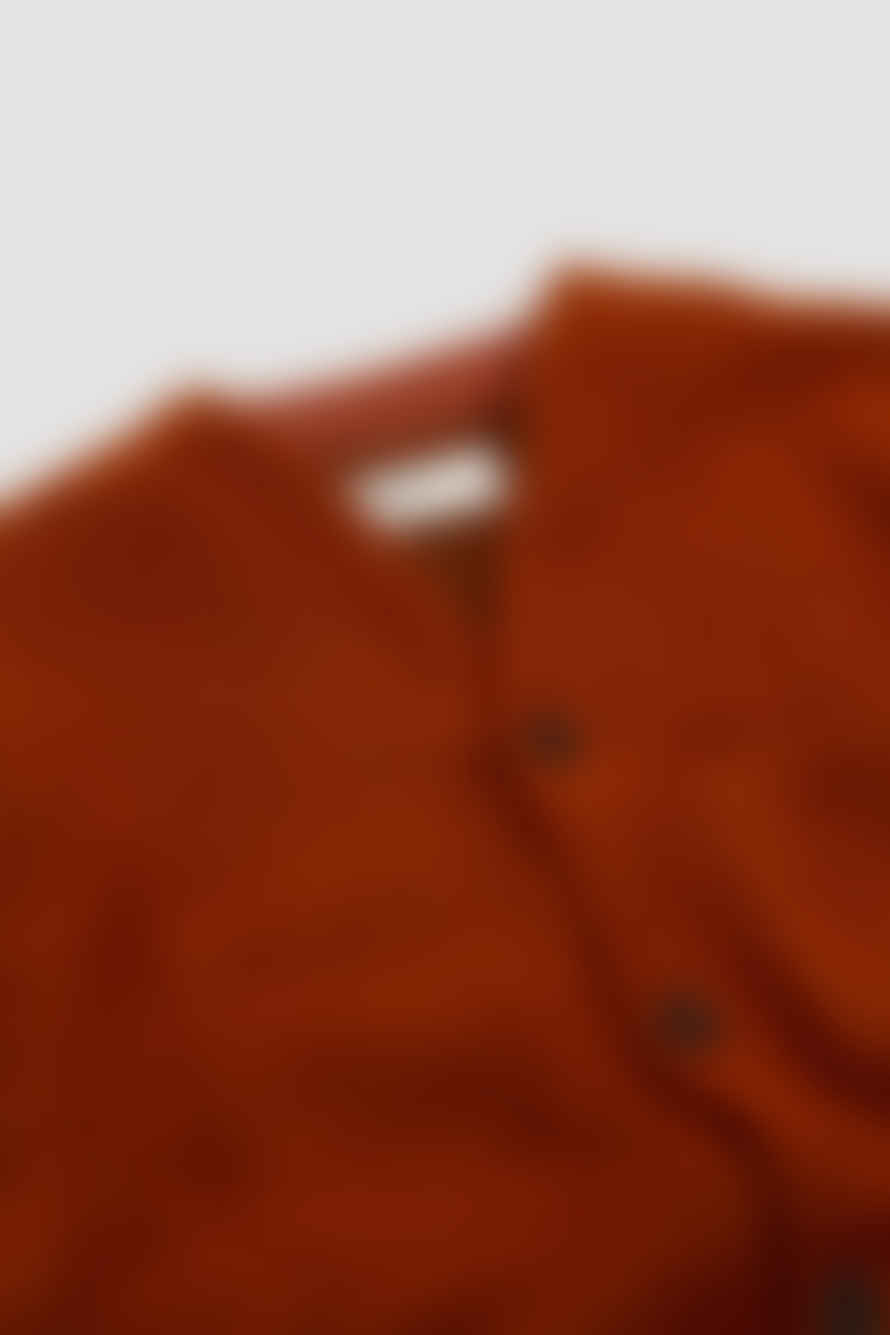 Universal Works Cardigan Wool Fleece Orange