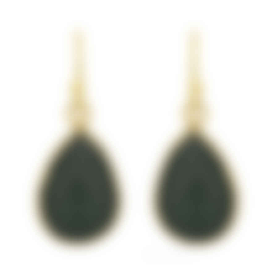 Ashiana London Ava Black Onyx Earrings