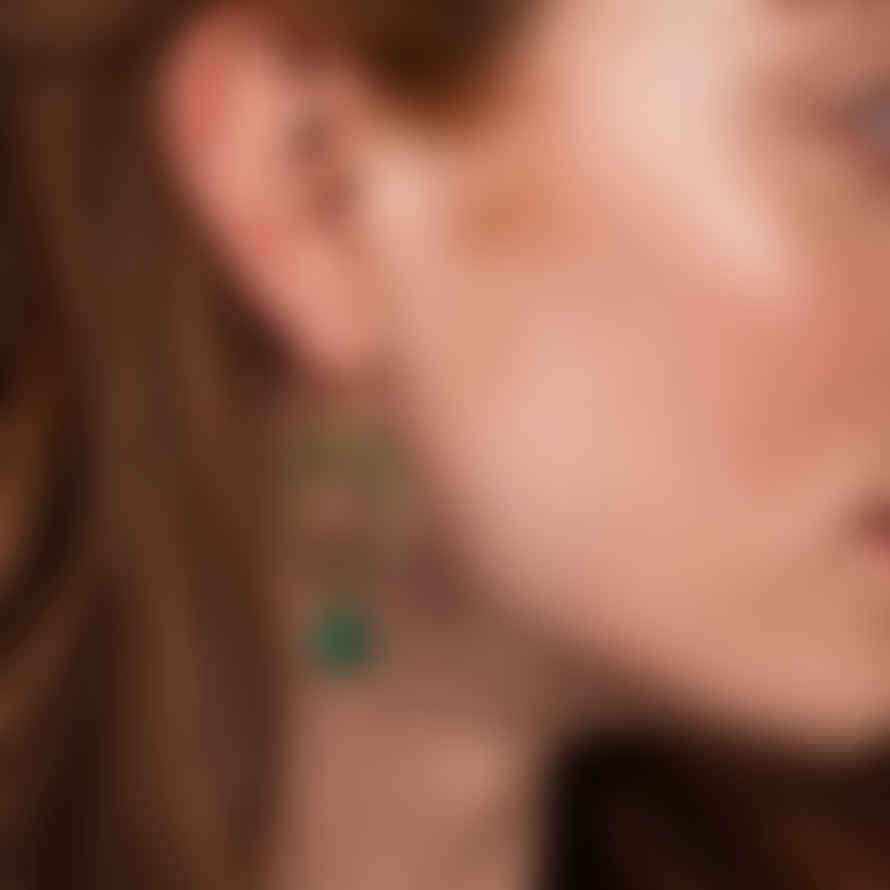Ashiana London Dark Green Talia Earrings